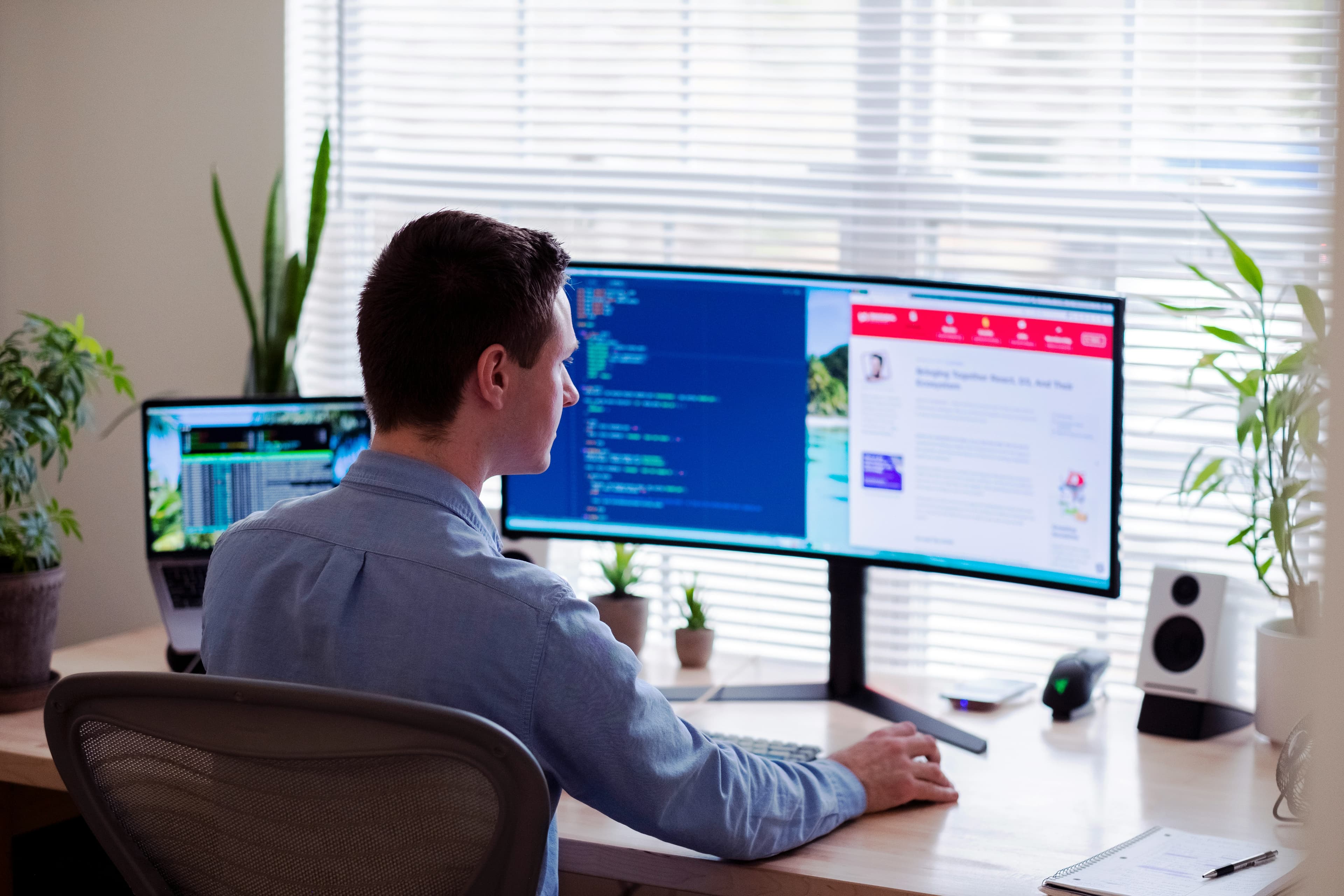 Web development service preview for RowadXTech